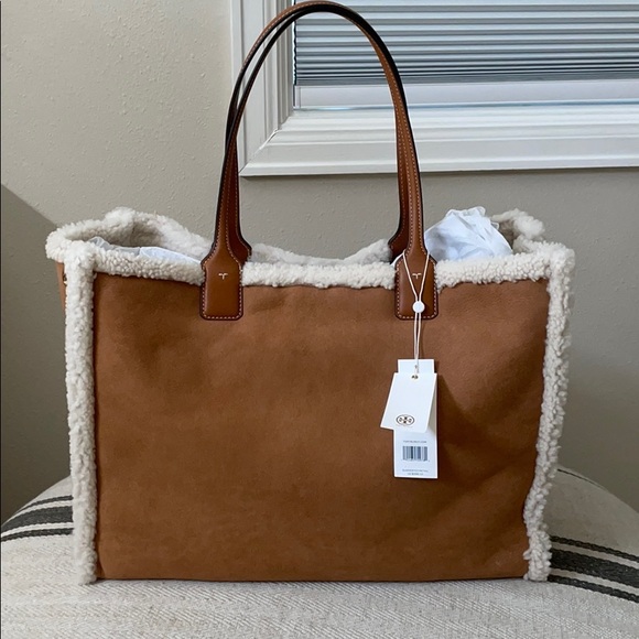 ella shearling tote